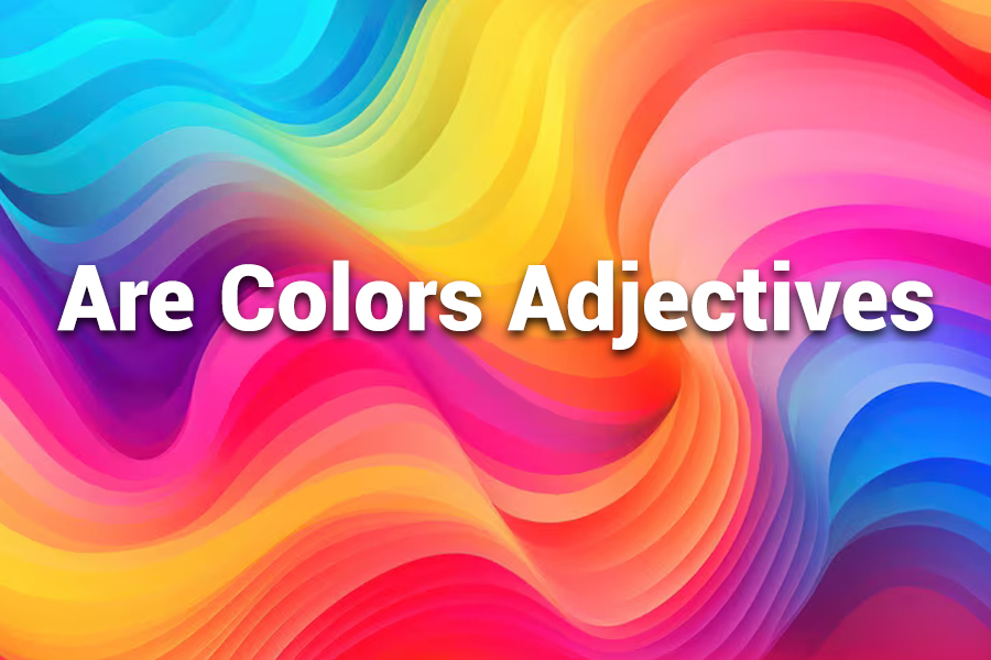 are colors adjectives